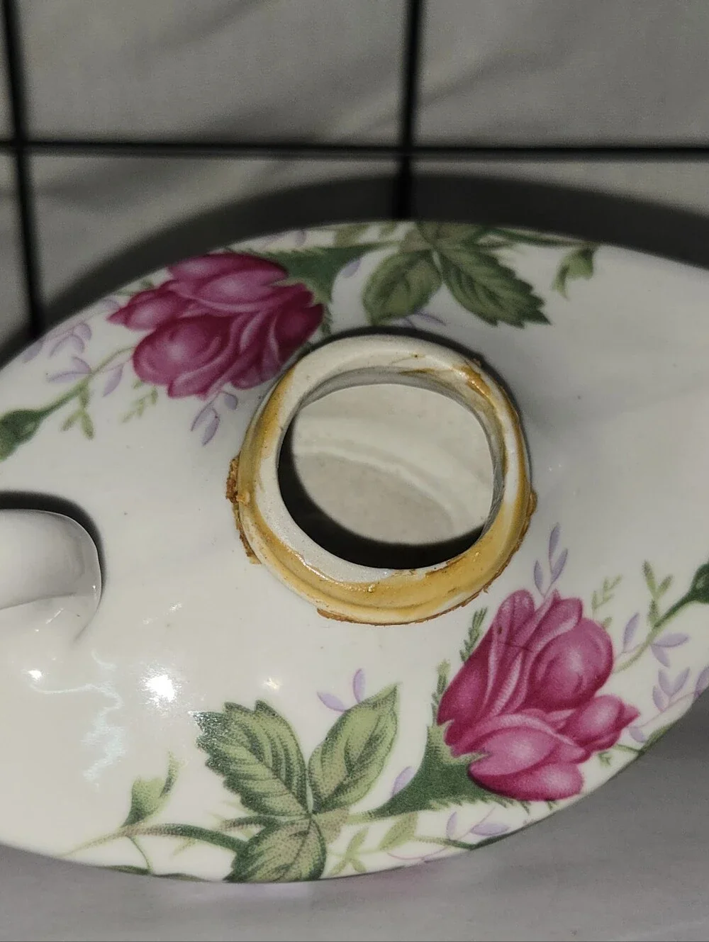 Vintage Miniature White Porcelain  Genie Oil Lamp